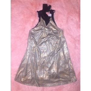 NWT! Gold & Black Party Dress